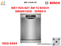 Máy rửa chén bát độc lập Bosch SMS6ECI93E - Series 6 - Sấy hé cửa - Made in Germany